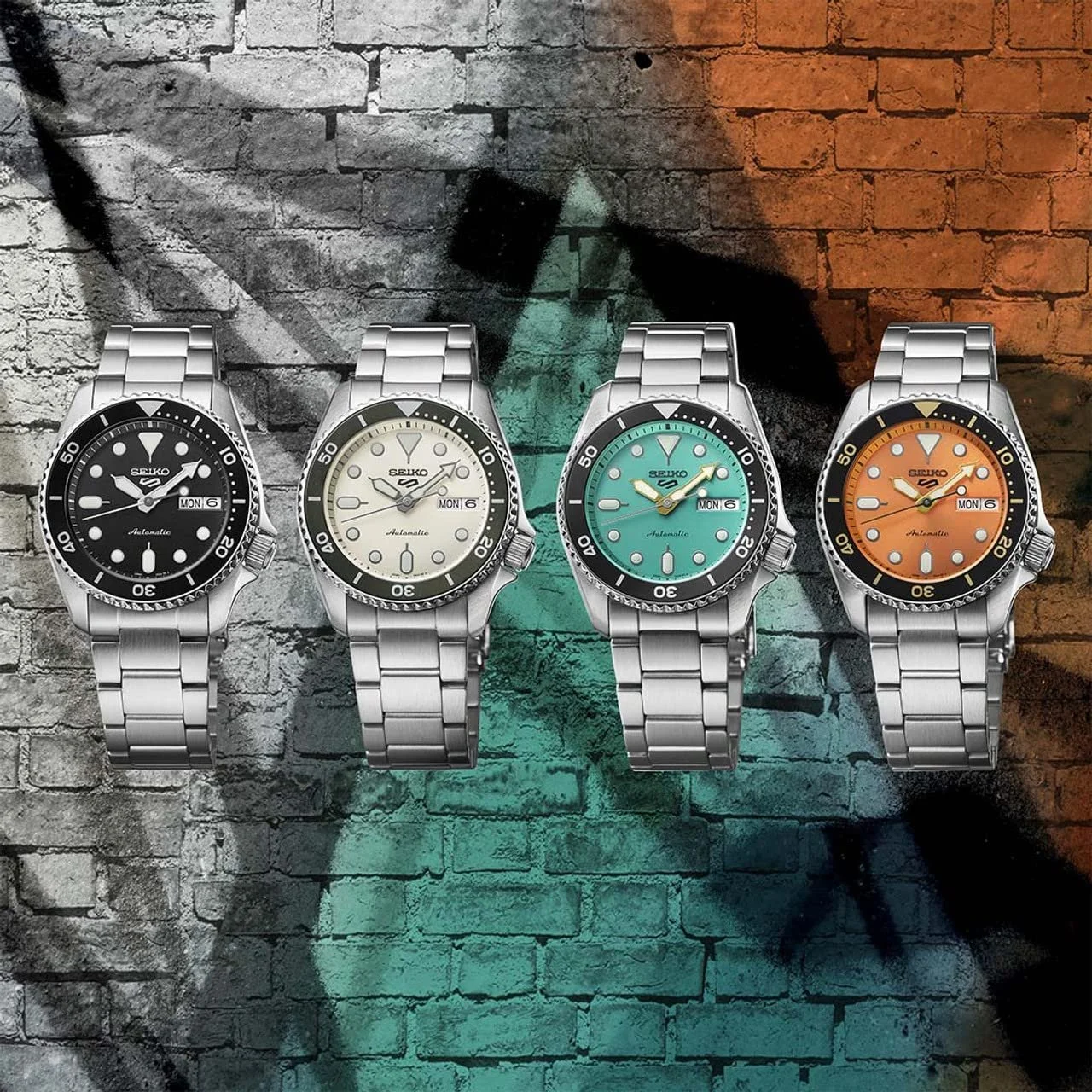 Часы Автоматические Seiko 5 Sports SRPK35K1 Унисекс Сталь/Оранжевый, фото №4 Часы Автоматические Seiko 5 Sports SRPK35K1 Унисекс Сталь/Оранжевый, фото №4