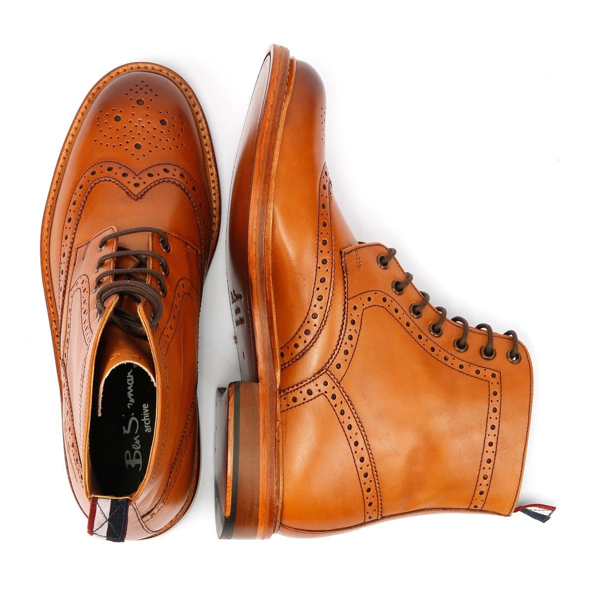 Ботинки Ben Sherman Arthur Кожаные Коричневые, фото №3