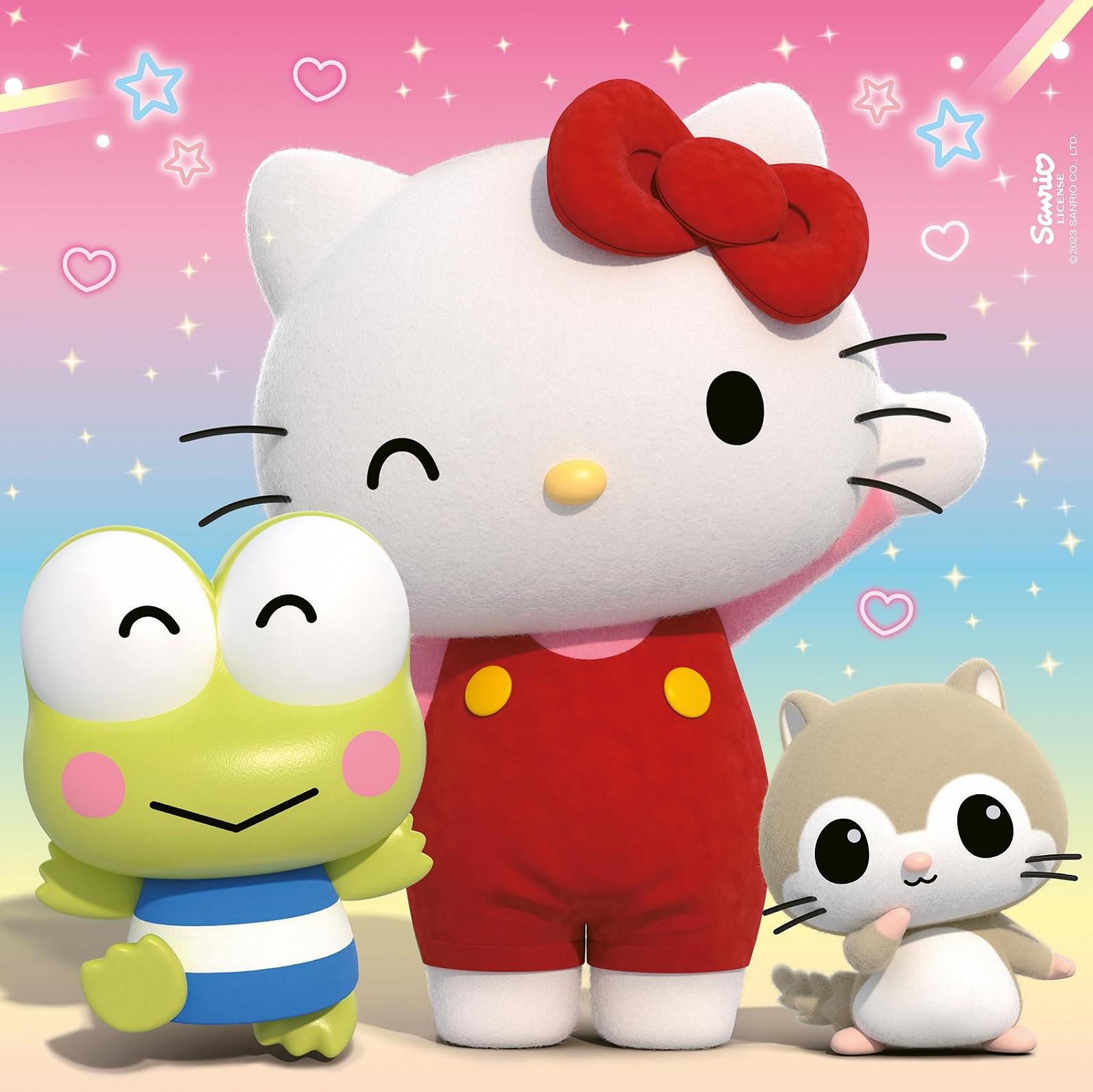 Дитячий пазл Ravensburger Hello Kitty Adventure in Cherry Town 12001035 3 x 49 деталей від 5 років, фото №4