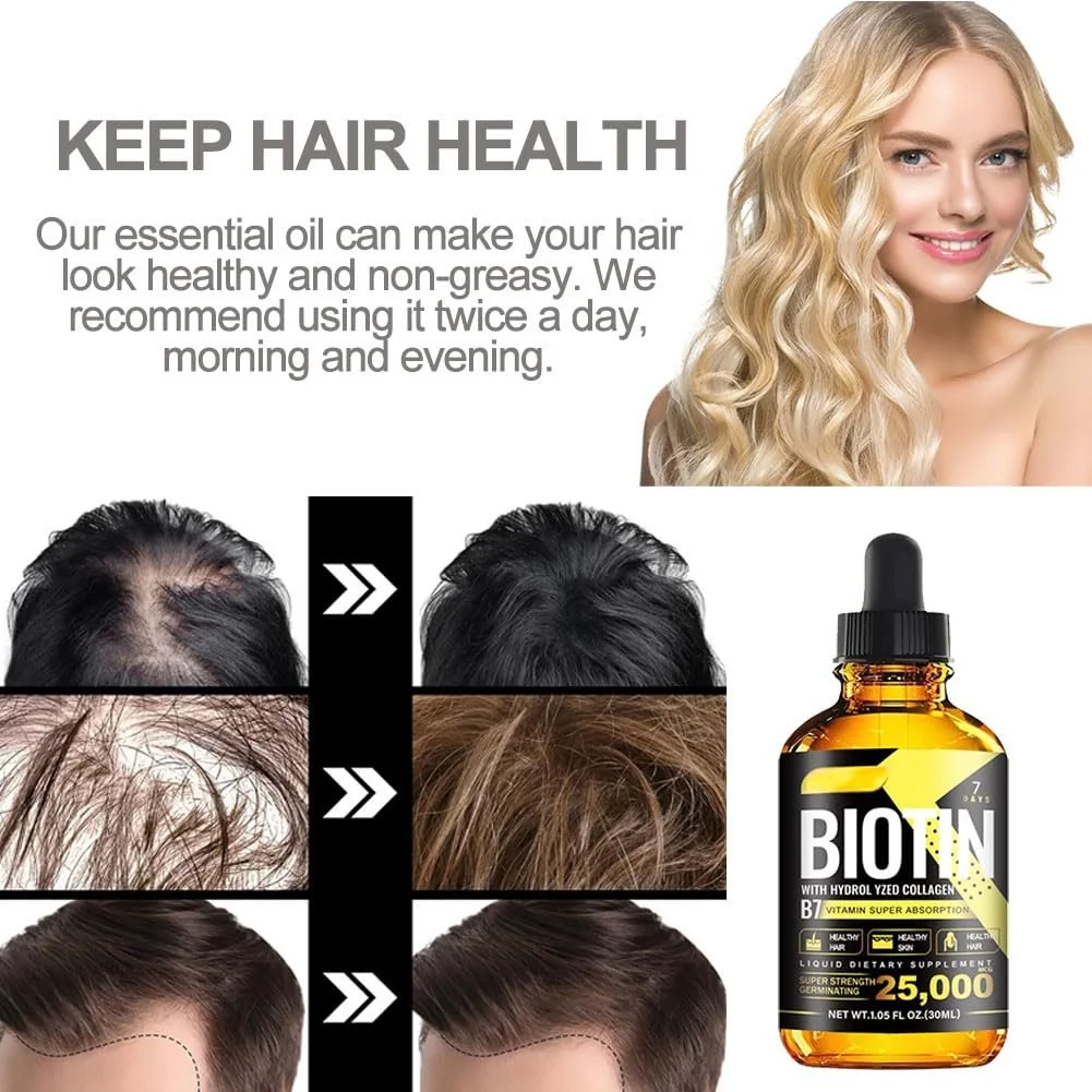 Сироватка для росту волосся, B7 Біотин, 30 мл, для жінок та чоловіків, проти випадіння, фото №5 Сироватка для росту волосся, B7 Біотин, 30 мл, для жінок та чоловіків, проти випадіння, фото №5