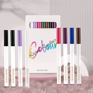 Набір підводок для очей 8 кольорів, швидковисихаючий, водостійка, довготривалий, 16 мл ціна на synthetic.ua - Фото 1 Набір підводок для очей 8 кольорів, швидковисихаючий, водостійка, довготривалий, 16 мл synthetic.ua - Фото 1