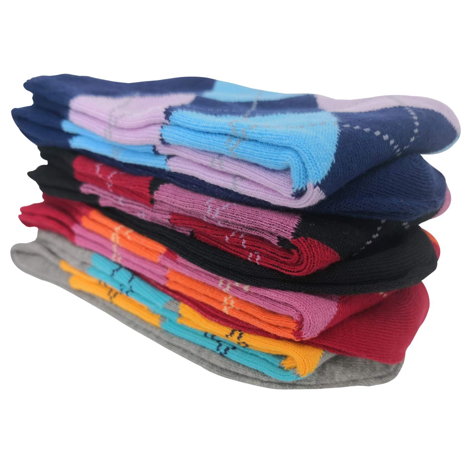 Женские носки для бега, гольфы, дорожные носки, длинные компрессионные носки в клетку 1303, 4/6 пар, фото №7