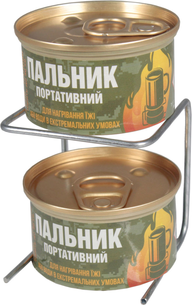 Пальник портативний 2х60г.+підставка Nowax гель-паливо NX25244, фото №1