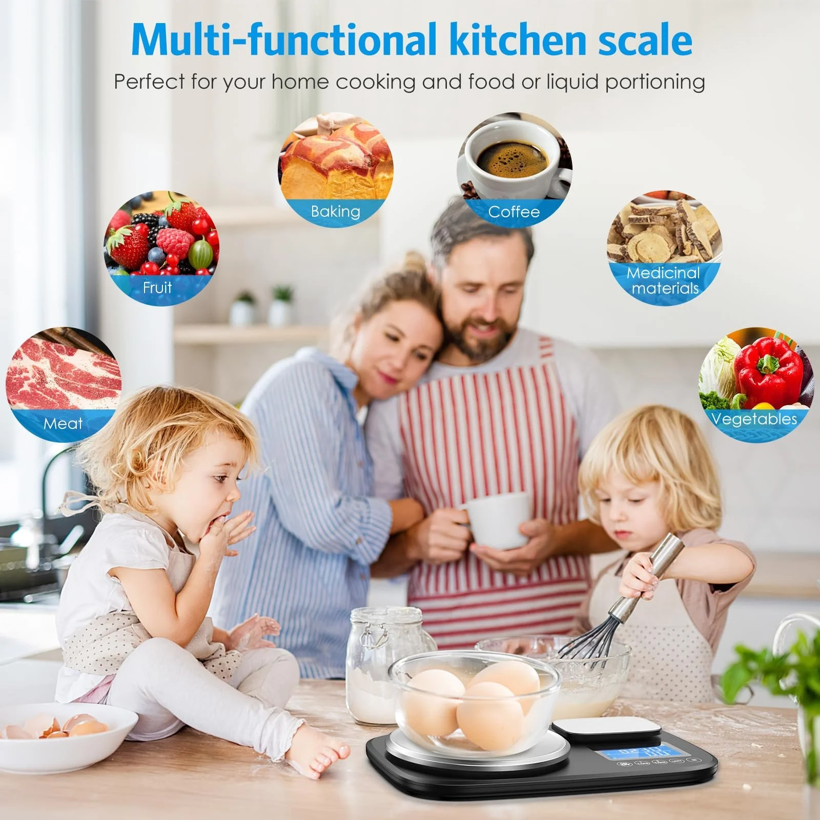 Кухонні ваги Brifit Dual Platform 10kg/1g 1kg/0.1g Digital Stainless Steel, фото №8