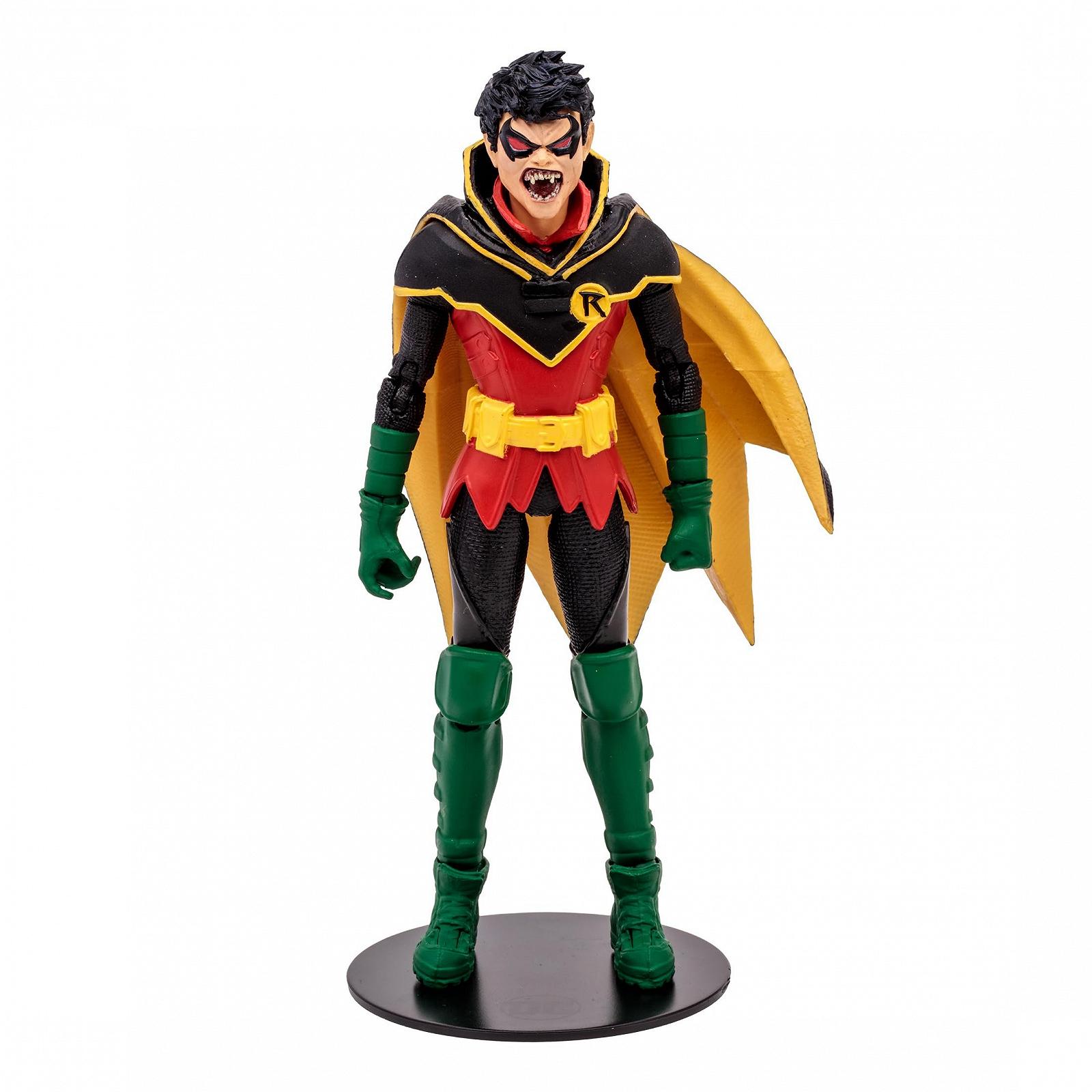 Рухома фігурка McFarlane DC Multiverse Робін Деміен Вейн Sculpture Classic Golden Label 18 см з оригінальним дизайном, льотною базою, колекційною карткою та аксесуарами, фото №4