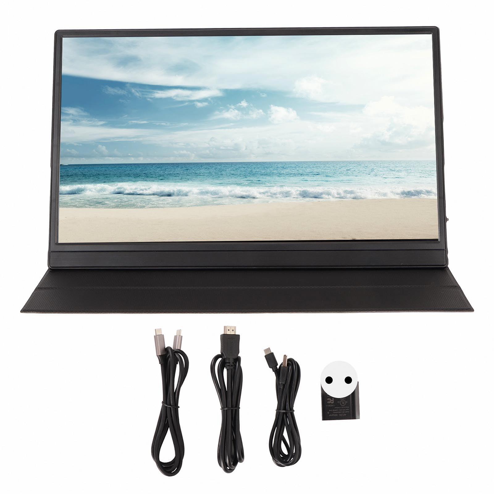 Портативный Jectse 15.6 дюймов 1080P IPS USB C HDMI Компьютерный внешний дисплей Plug and Play HDR для игр для ноутбуков для PS5, для Switch, два динамика, 178° угол обзора, фото №2