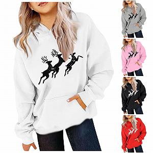 Рождественский джемпер Детский 104 Девочки Свитшот 128 - Рождественская новая детская толстовка Мужская и женская с карманом, детская толстовка с флисом synthetic.ua - Фото 1