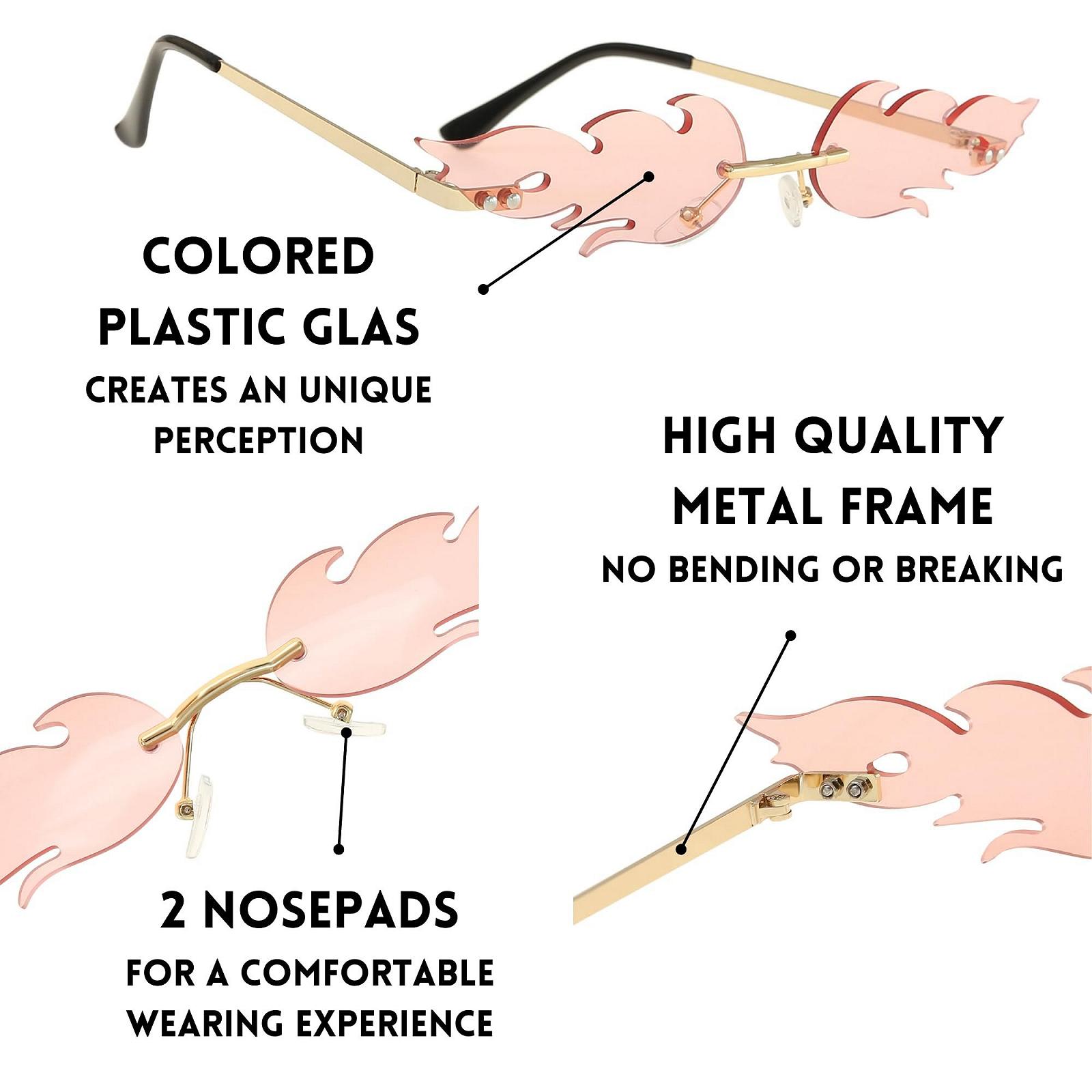 Набір сонцезахисних окулярів Flanacom, 3 шт, для чоловіків та жінок, фото №5