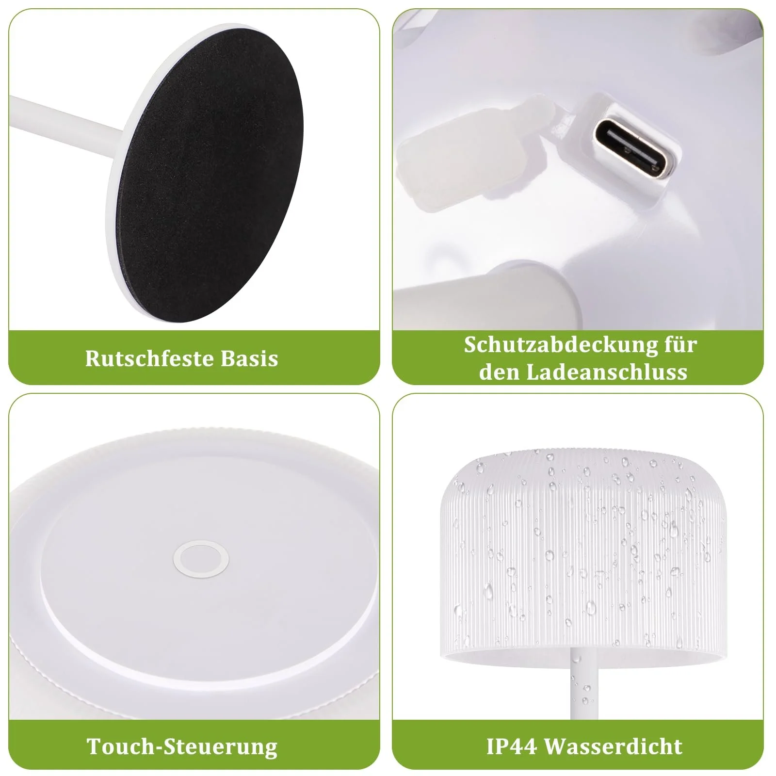 Світлодіодна настільна лампа Homefire акумуляторна USB-C водонепроникна 3000K-6500K, фото №5