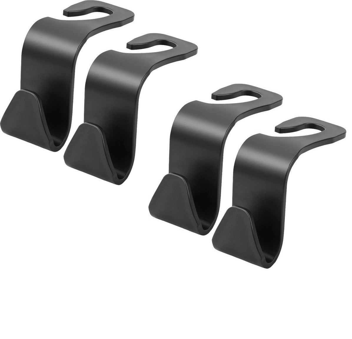 Крючки в автомобиль WB на подголовник машину 4 шт Черные (050546-4), фото №1