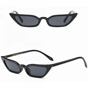 Женские винтажные Cat Eye маленькие UV400 черные synthetic.ua - Фото 1