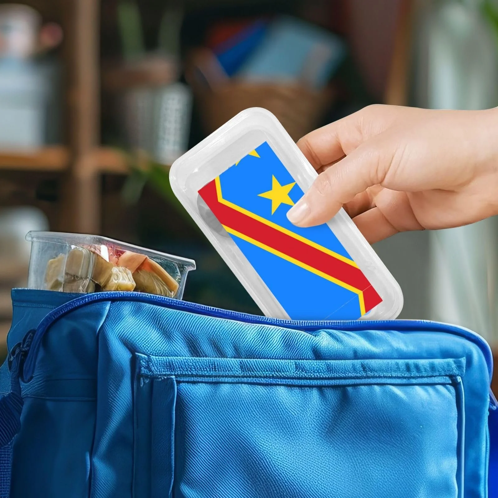 Набір дитячих столових приборів з принтом прапора Конго, три предмети, фото №7 Набір дитячих столових приборів з принтом прапора Конго, три предмети, фото №7