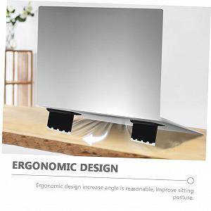 Подставка для ноутбука Портативная Пачка из 2 Материал устойчив к царапинам Эргономичная подставка для ноутбука для стола и кровати Стабильная охлаждающая подставка и нескользящая для ноутбуков synthetic.ua - Фото 1