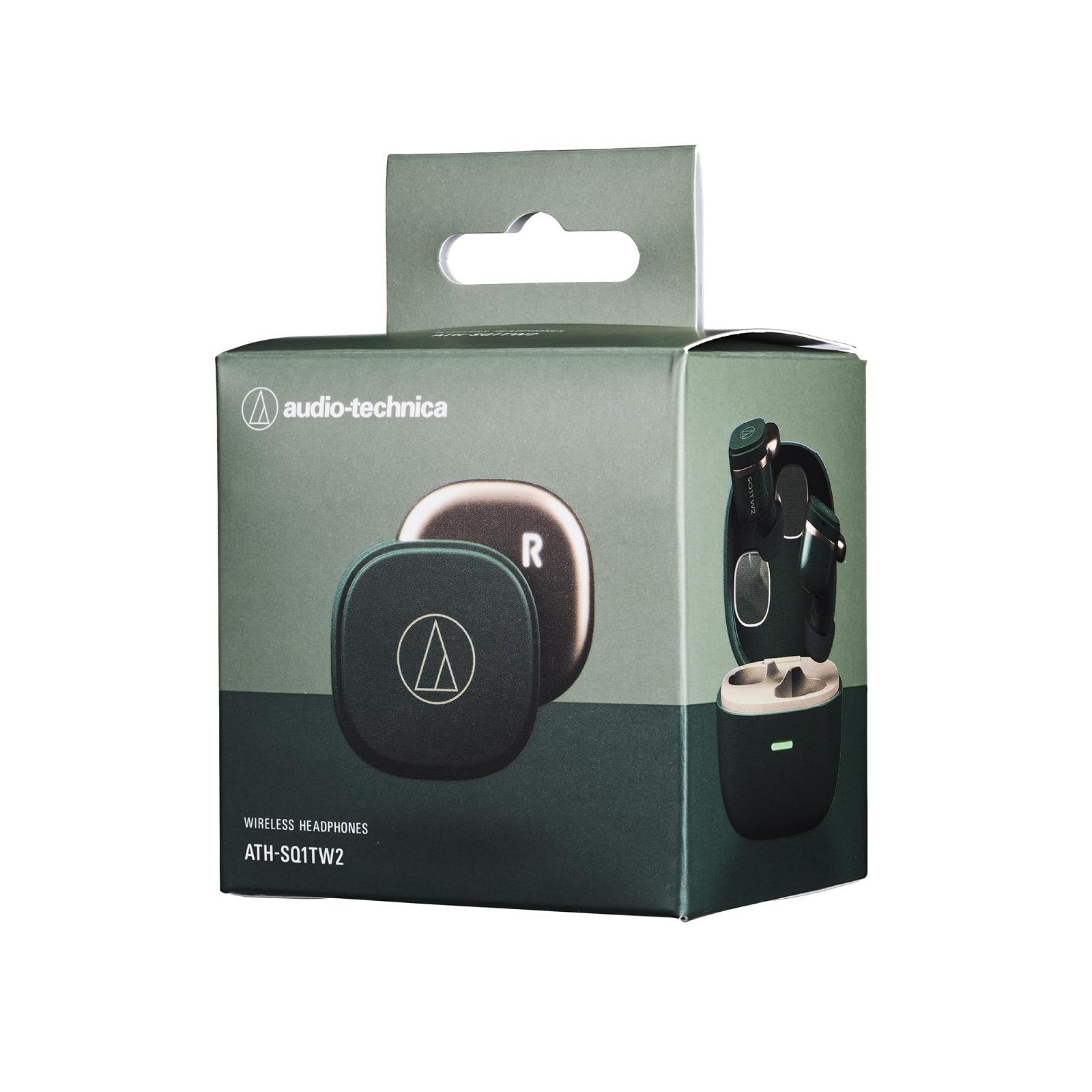 Наушники Audio-Technica ATH SQ1TW2 Беспроводные Вкладыши (Лесной Зелёный), фото №5