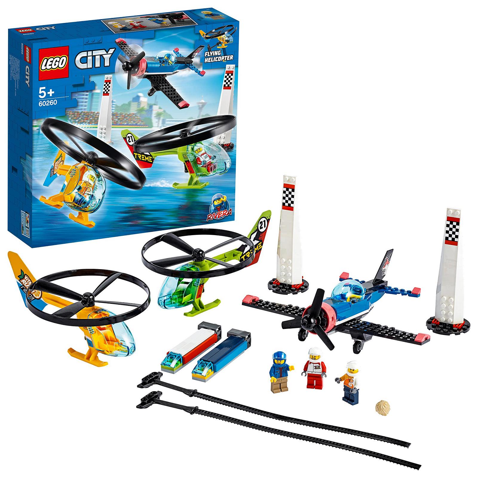 Игрушечный набор Lego City 60260 Воздушная Гонка Самолет и Вертолет для детей от 5 лет, фото №1