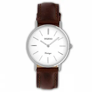 Годинник OOZOO Vintage Коричневий/Білий C9835 (32 мм) - Фото 1