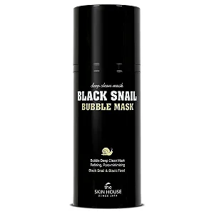 Маска для лица The Skin House Black Snail Bubble 100 мл Очищение пор - Фото 1
