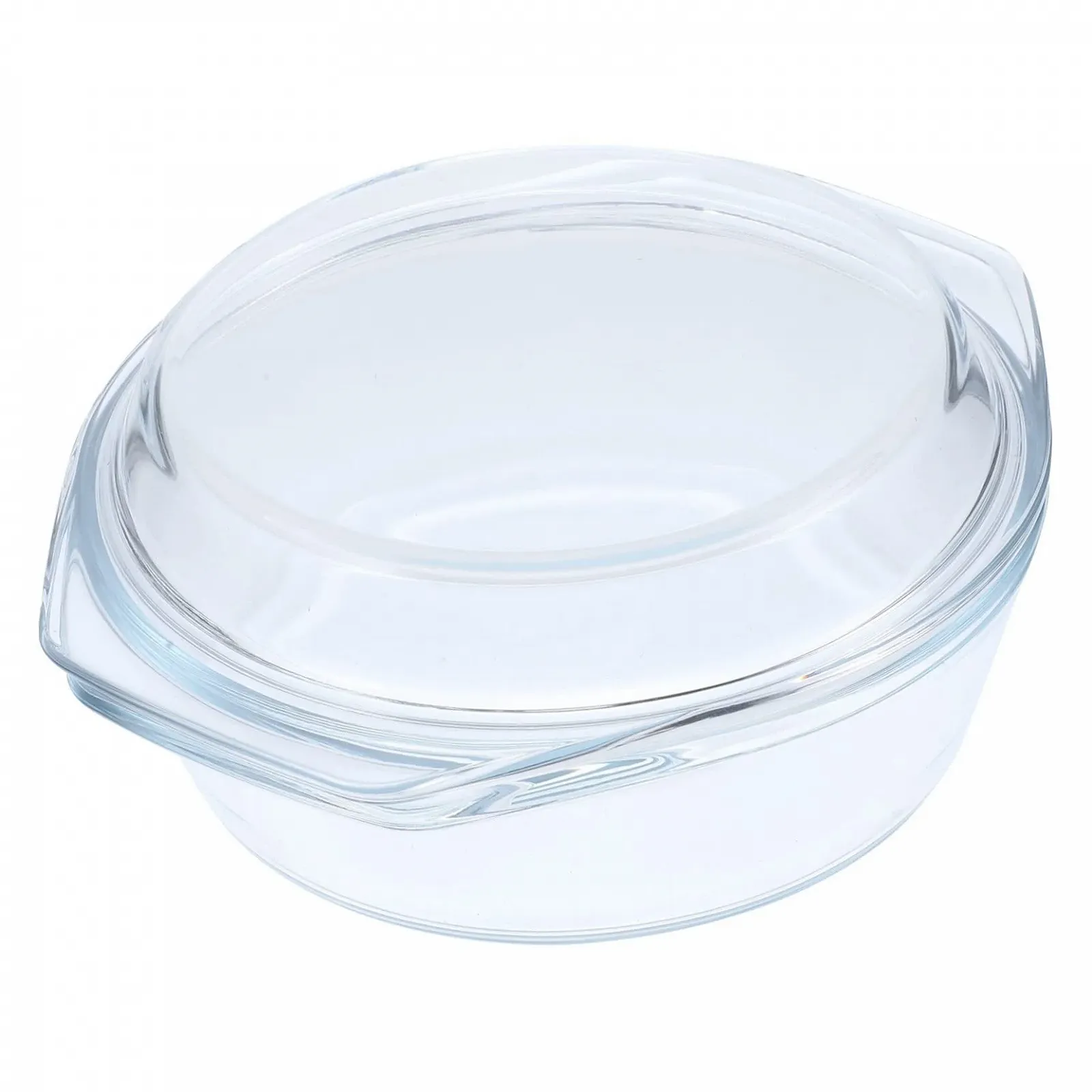 Форма для запікання Sosoport скляна з кришкою для мікрохвильової печі та духовки, фото №1