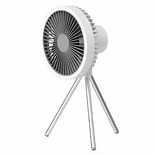 Вентилятор Настольный Wonderlamp портативный, 5.5 Вт, с LED подсветкой, белый - Фото 1