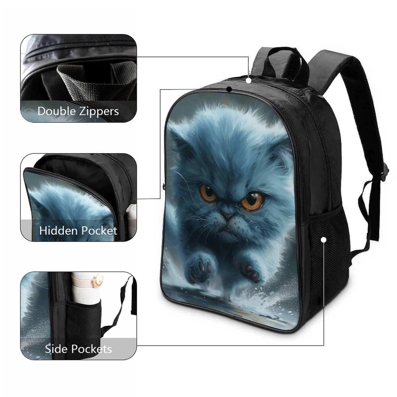 Рюкзак шкільний Dwarf Cat FPAKAKIIE Style-1, 40 x 28 x 16 см, фото №3
