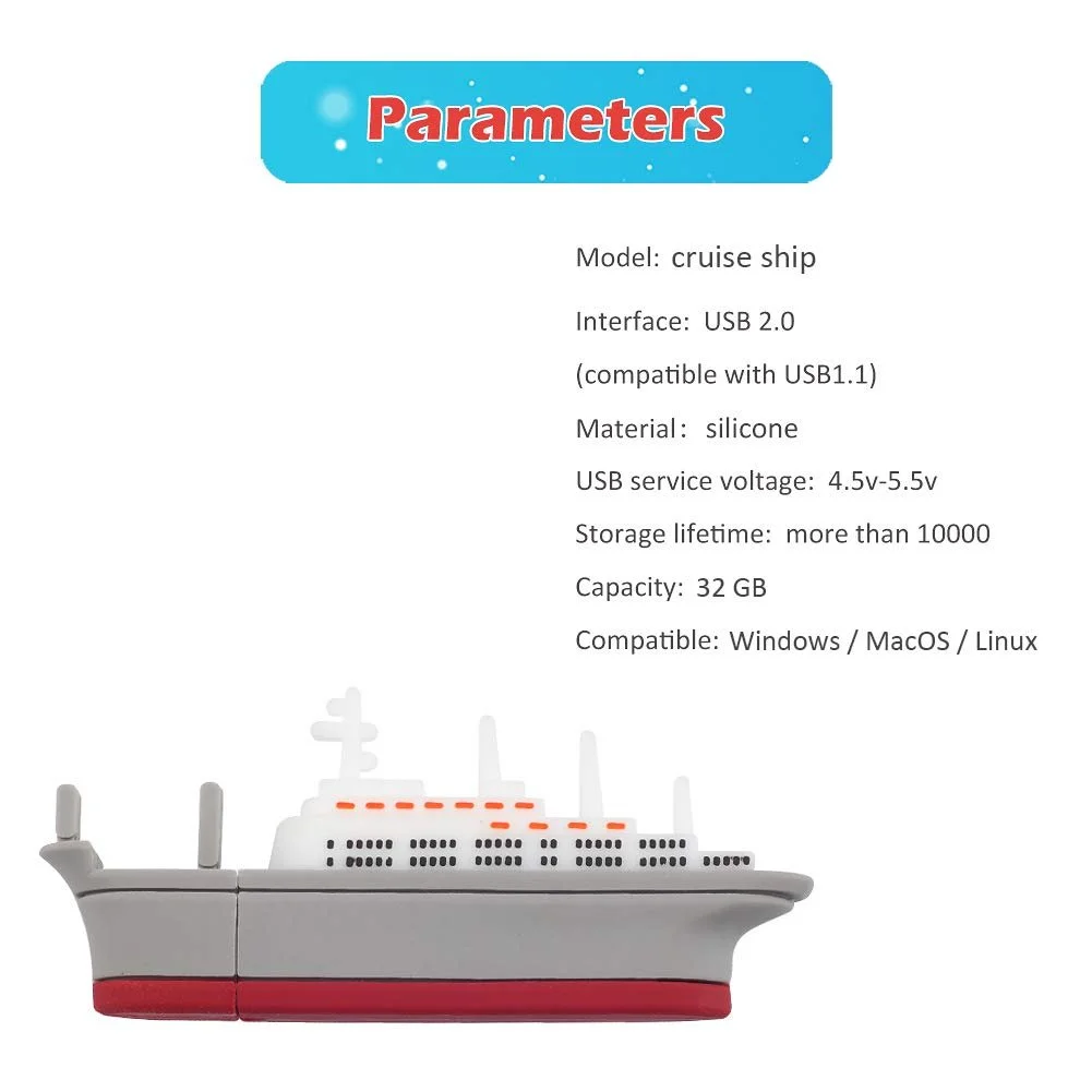 USB-флеш-накопичувач Ship Shaped 32 GB, фото №5 USB-флеш-накопичувач Ship Shaped 32 GB, фото №5