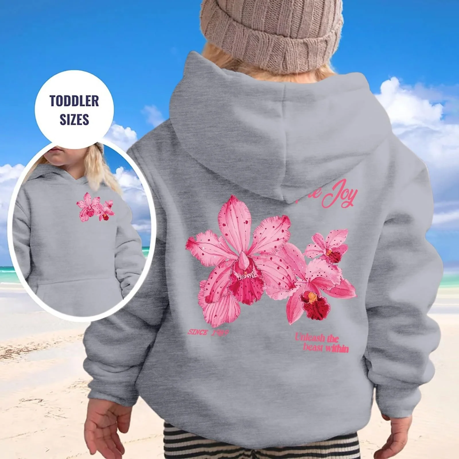 Худі з довгими рукавами, повсякденний, вільного крою, фото №3