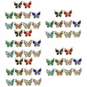 Стрази для нігтів Метелик 3D Healeved 5 наборів - Фото 1