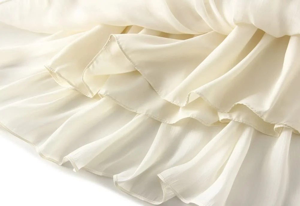 Спідниця Dissa SK9818 Жіноча, середньої довжини, модна, A-силуету, плісирована, однотонна, елегантна, фото №5