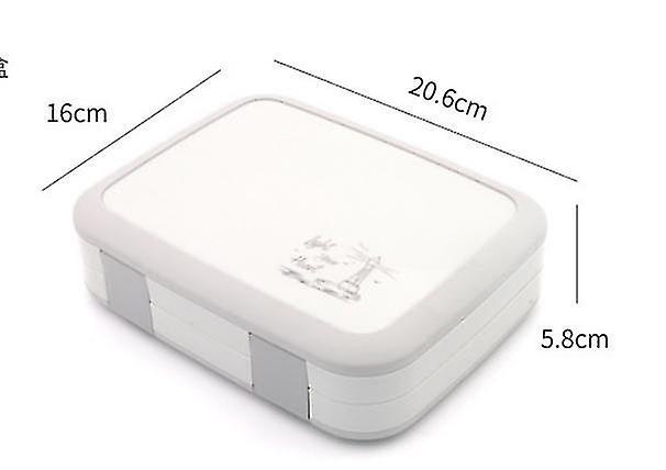 Качественный ланч-бокс на 5 герметичных секций Light 920 мл серый, фото №4