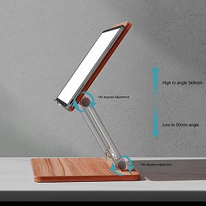 Підставка для ноутбука Holzlaptop, колір темного дерева, для офісу. Регульована synthetic.ua - Фото 1