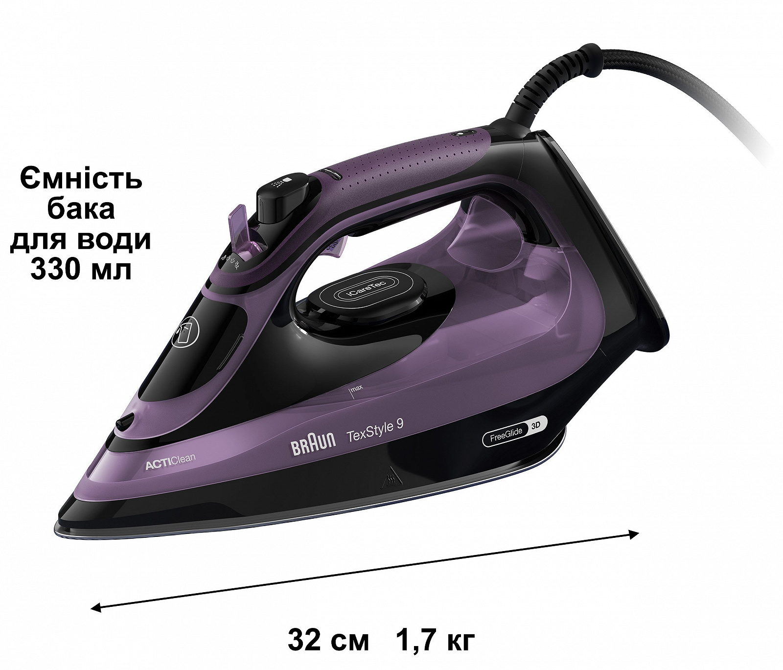 Парова праска Braun TexStyle 9 SI9661VI, фото №9