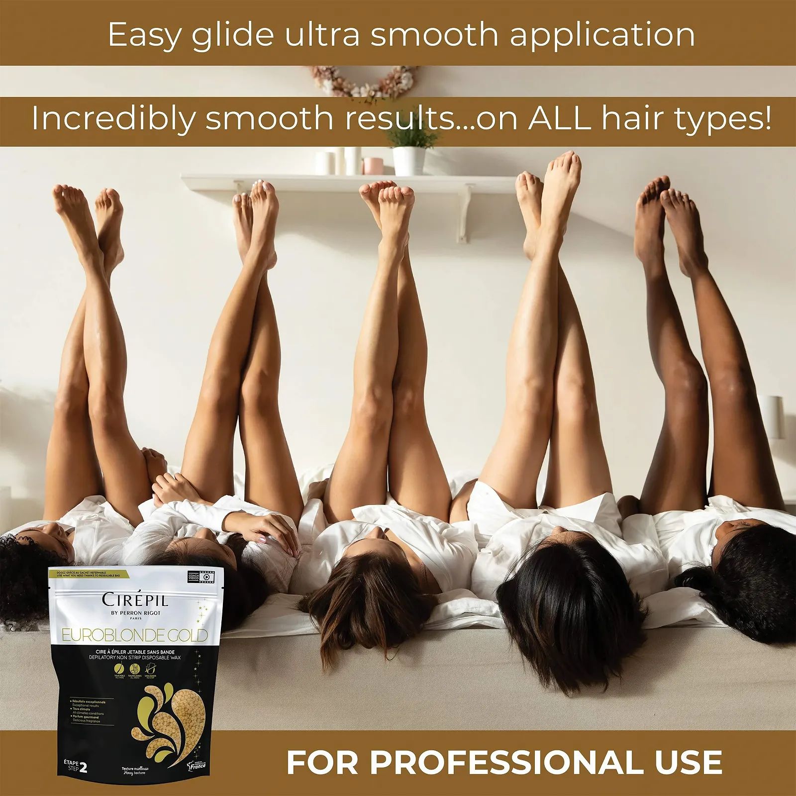 Горячий воск Cirepil Euroblonde Gold 805 г, фото №3 Горячий воск Cirepil Euroblonde Gold 805 г, фото №3
