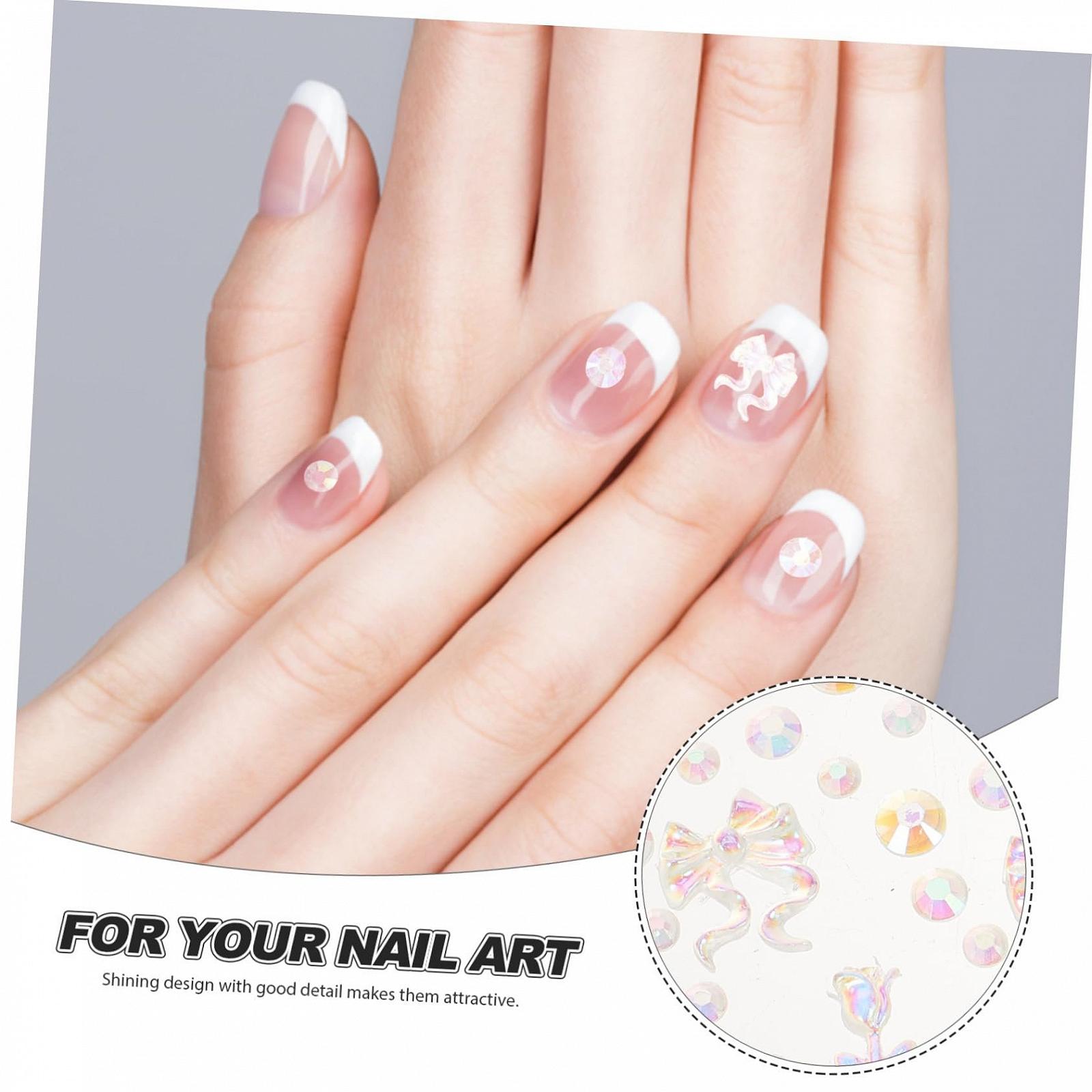 Украшения для ногтей Цветок Бабочка, 4 шт., фото №3