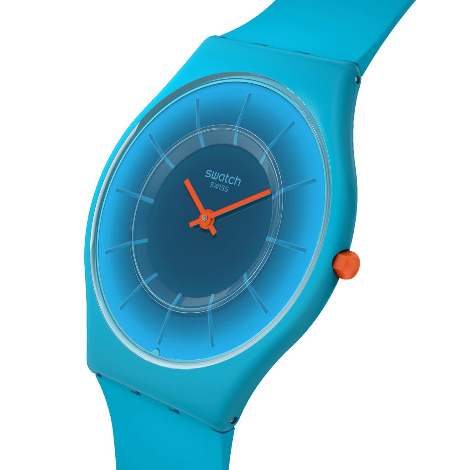 Годинник Swatch Skin-Radiantly Teal SS08N114, блакитний, Classic, фото №4 Годинник Swatch Skin-Radiantly Teal SS08N114, блакитний, Classic, фото №4