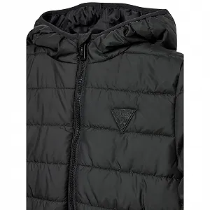 Куртка з капюшоном Guess H4BJ10 WCFM0 JBLK Чорний synthetic.ua - Фото 1