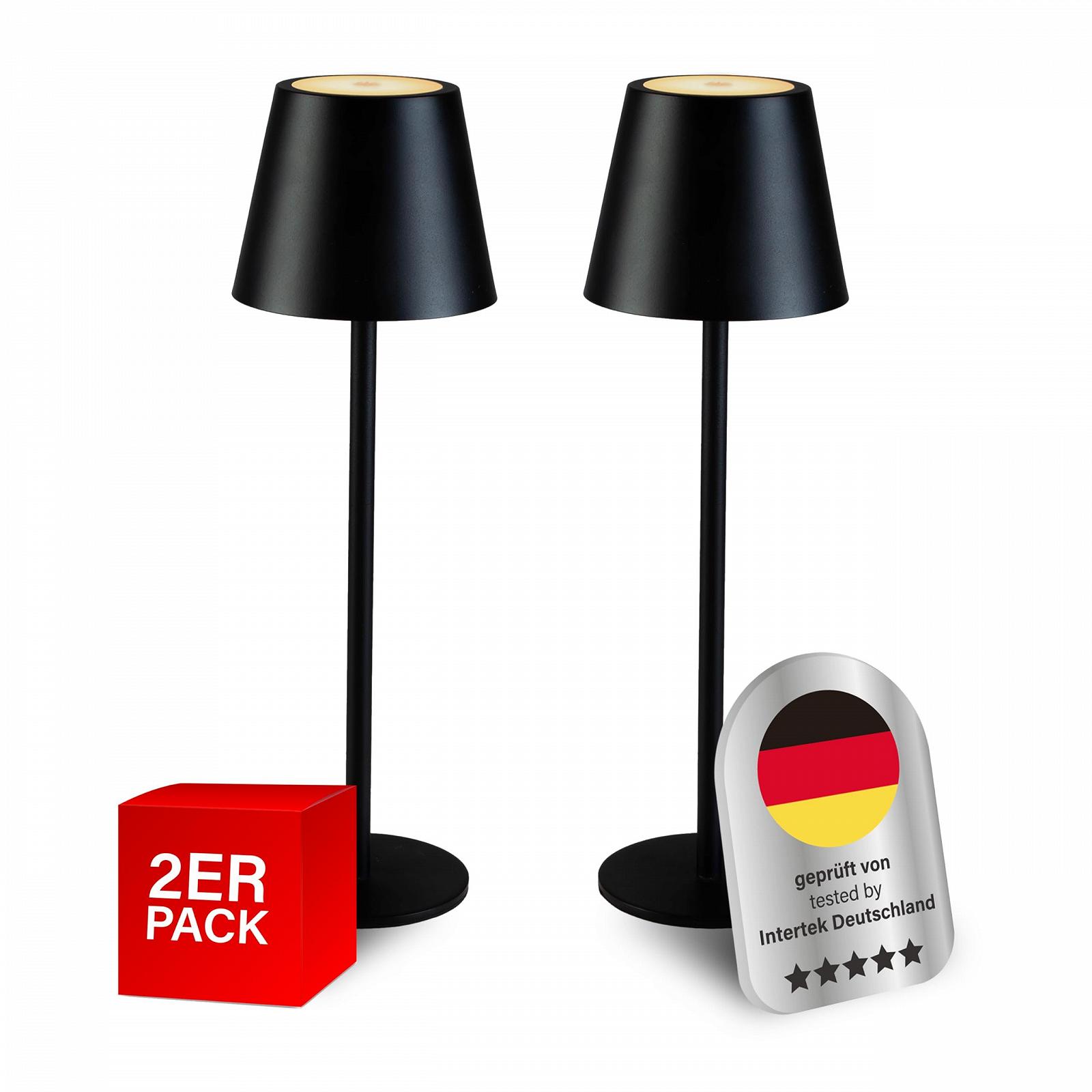 Настільна лампа MegaLight Wireless Dimmable IP54 3000K/1800K Black (Pack of 2), фото №1