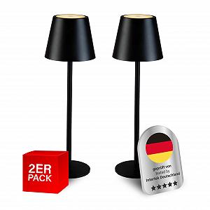 Настільна лампа MegaLight Wireless Dimmable IP54 3000K/1800K Black (Pack of 2) - Фото 1