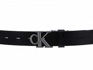 Ремень кожаный Calvin Klein Round Mono W105 Черный, черный synthetic.ua - Фото 1