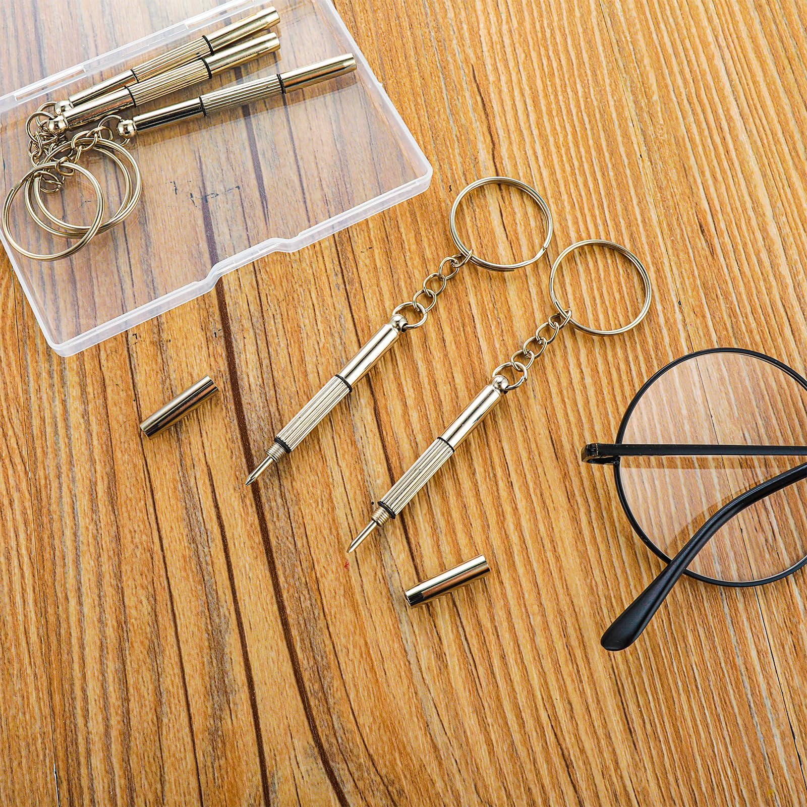 Викрутка Набір Bewudy 5 предметів для окулярів 3 в 1 Практичний Неіржавна сталь Портативна, фото №4