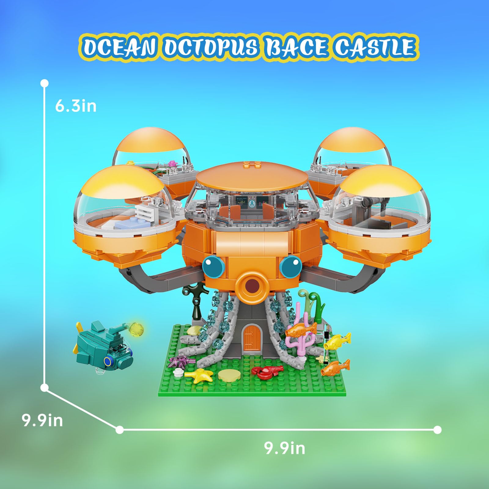 Набор Millionspring Ocean Castle Building Block 632 деталей, фото №5