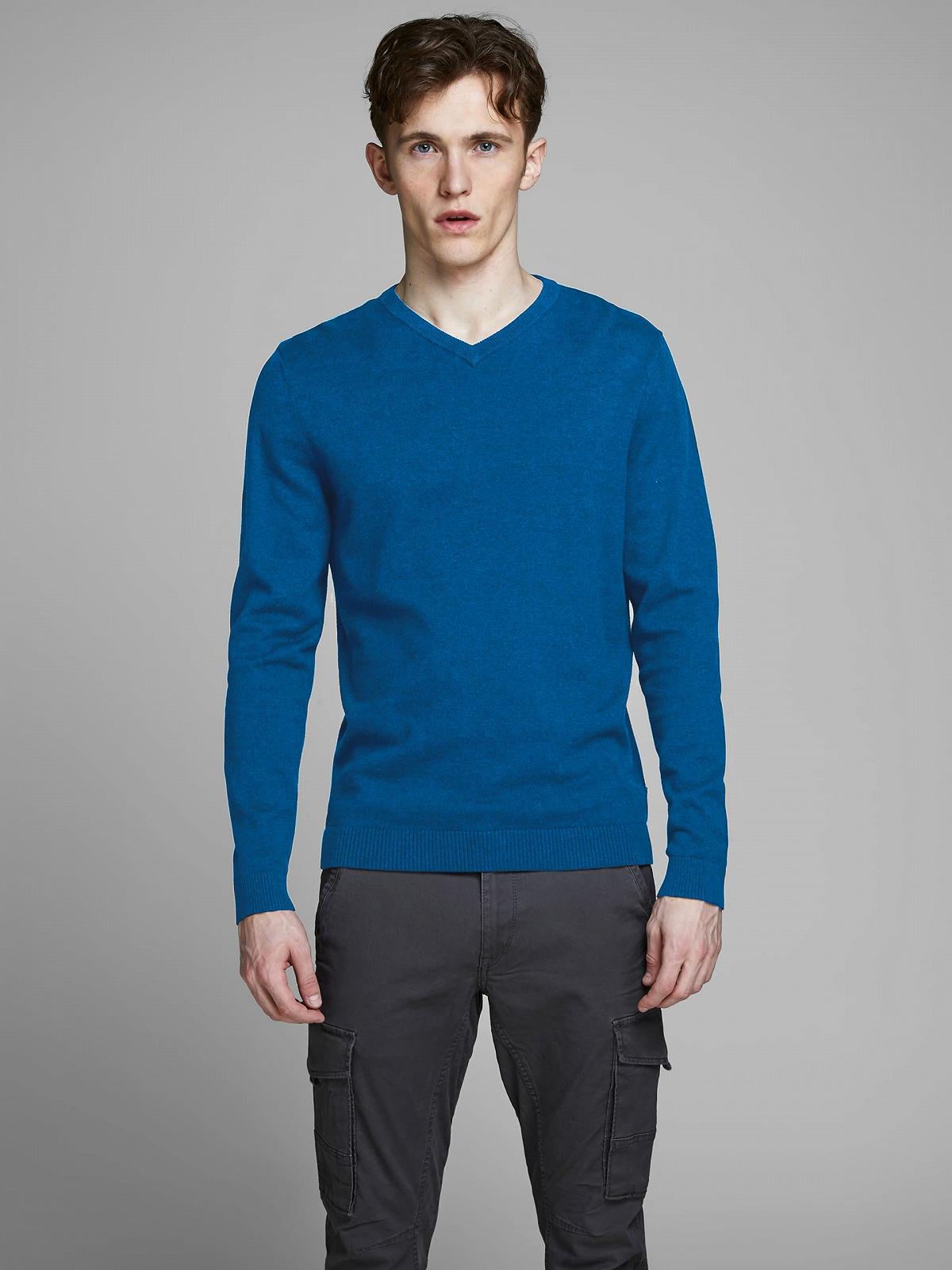 Джемпер з V-подібним вирізом JACK & JONES Чоловічий, фото №2
