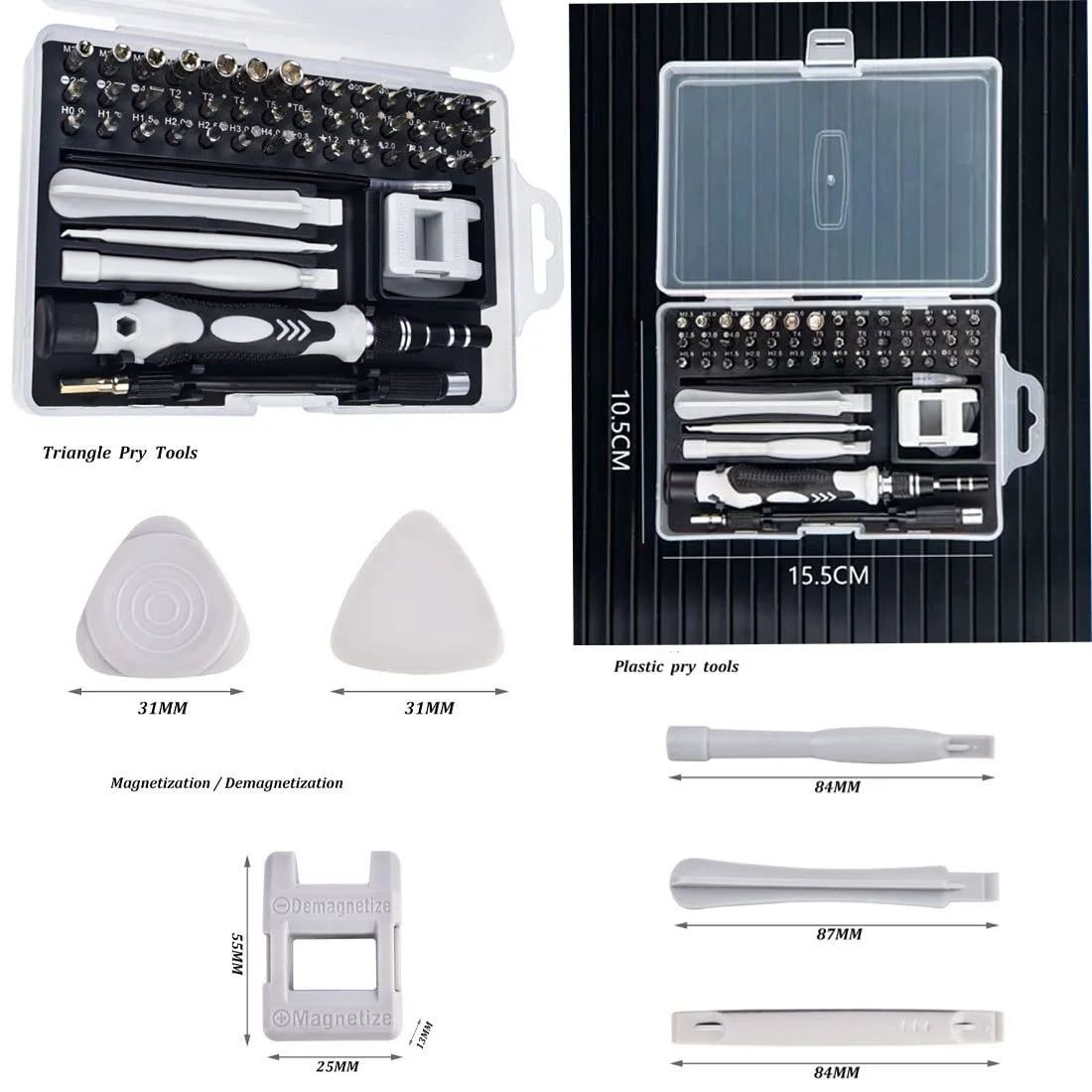 Набір викруток Precision 52-в-1 Магнітний Міні Комп'ютерний, фото №5