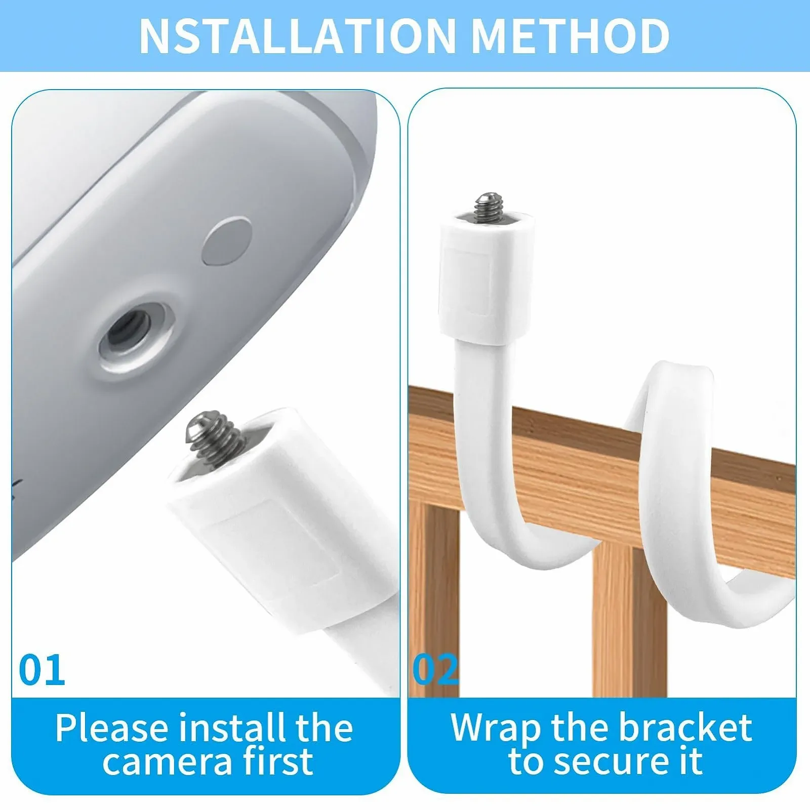 Гнучкий тримач для відеоняні 1/4 дюйма Adjustable 52 см, фото №4