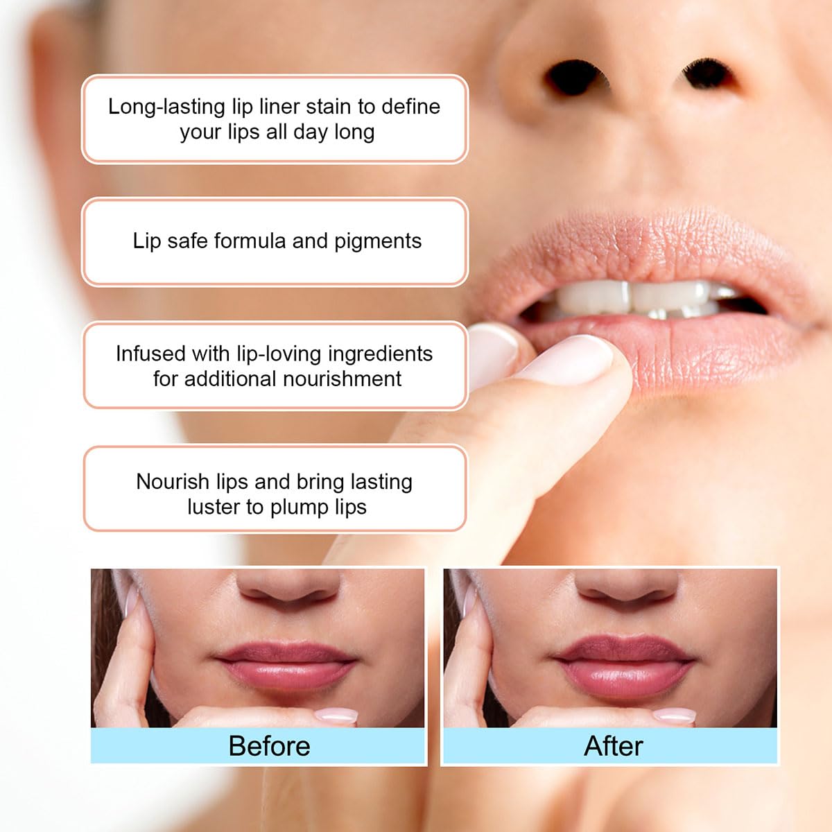 Карандаш Lip Removable Peel Off Waterproof Long Last Plump Lip Lines, фото №4