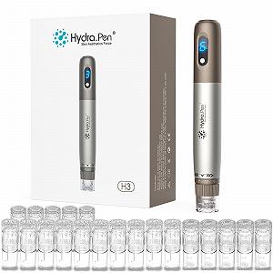 Ручка для мікронідлінгу Hydra Pen H3 Професійний аплікатор сироватки Micro Needle Machine з 22 змінними насадками Derma Stamp (12 x 12 Pins + 5 x Nano HR + 5 x Nano HS) - Фото 1