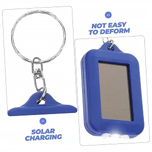 Фонарик Yardwe 5 шт. Солнечный фонарик на солнечной батарее Брелок с фонариком LED фонарик Кемпинговый фонарик LED Брелок Синий synthetic.ua - Фото 1