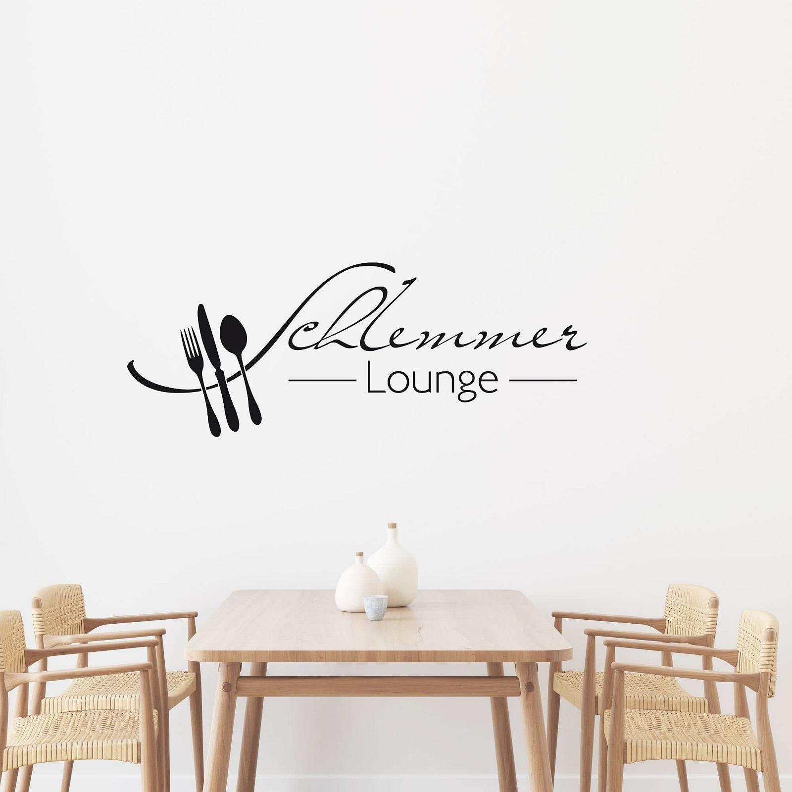 Наклейка на стіну GRAZDesign Kitchen Schlemmer Lounge Самоклеюча 105 x 40 см 070 Чорний, фото №3