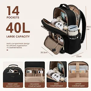 Рюкзак для ноутбука LOVEVOOK Modern 18 дюймів Чорний synthetic.ua - Фото 1
