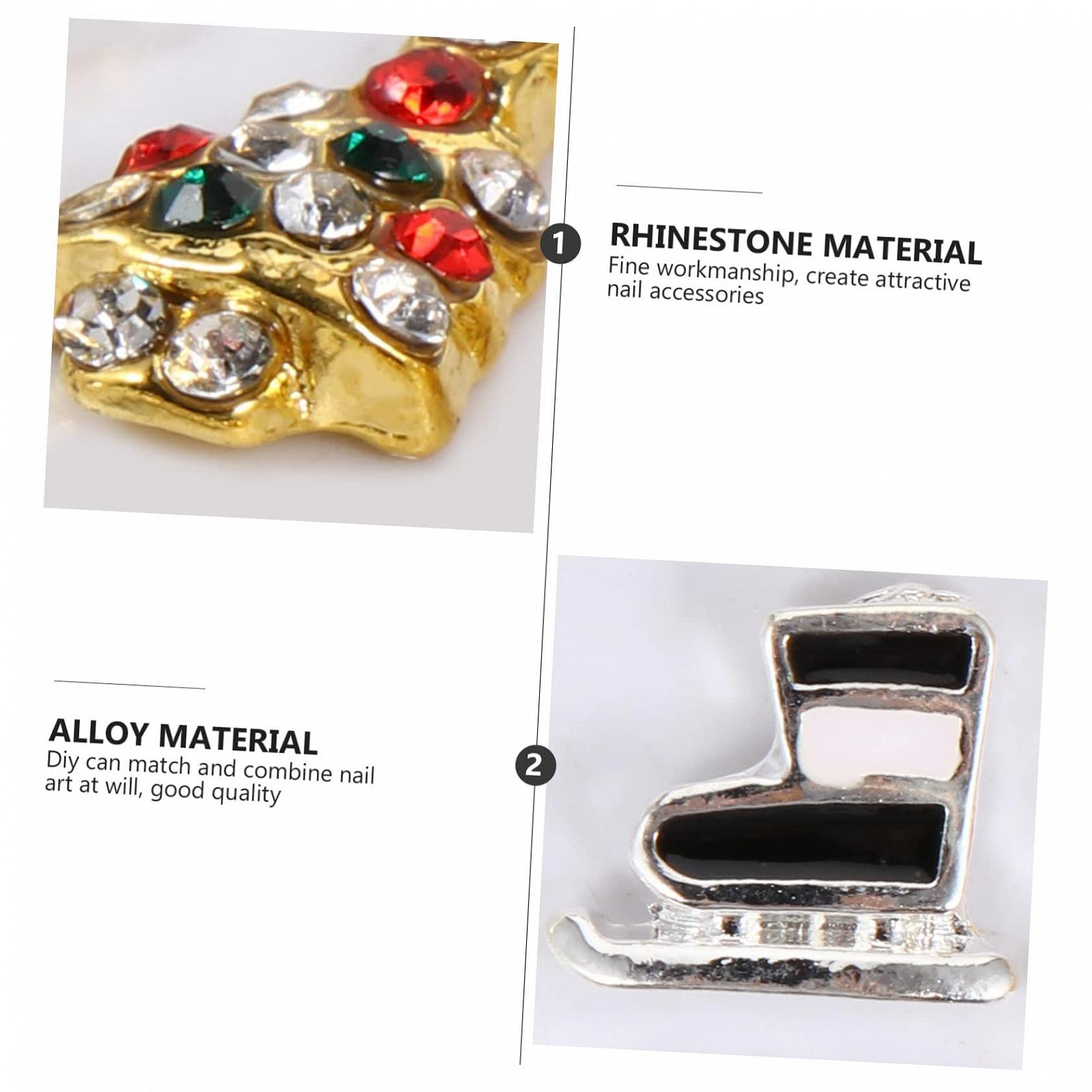 Стразы для ногтей Рождественские FRCOLOR Набор Разные дизайны, фото №6