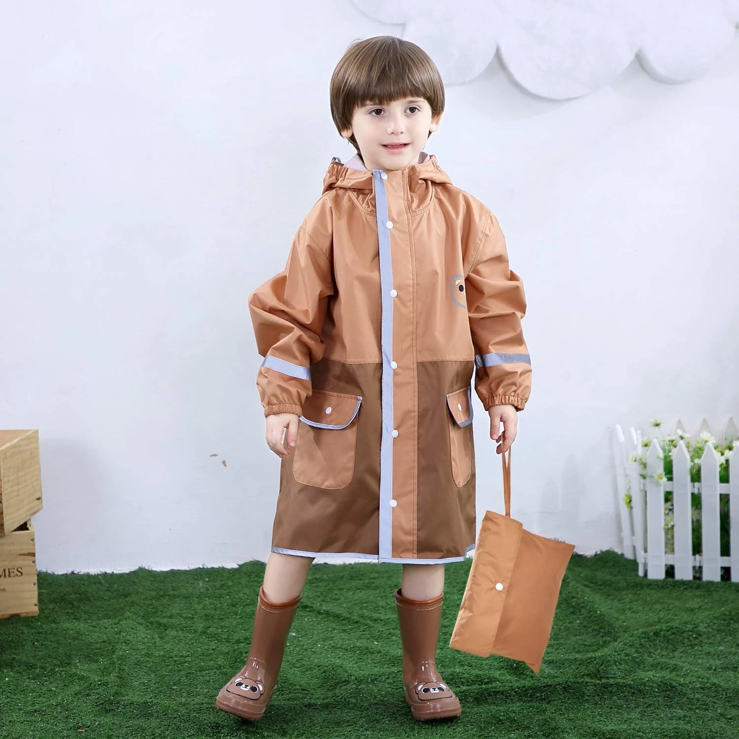 Дитячий дощовик Livacasa Легкий дощовий пончо, фото №7 Дитячий дощовик Livacasa Легкий дощовий пончо, фото №7